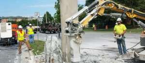 Workers with machinery