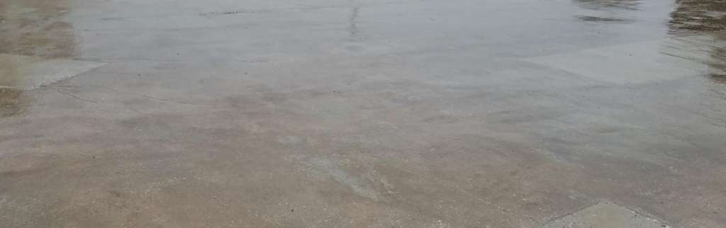 Wet concrete