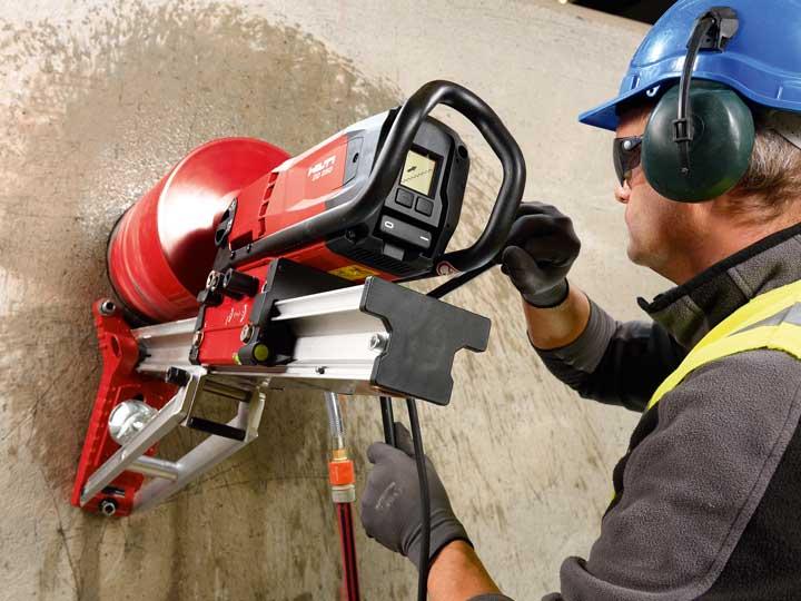 Worker wearing protection